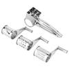 MultiFunction Stainless Steel Cheese Grater Hand Cranked Rotatable Cheese Cutter Shredder Slicing Tool