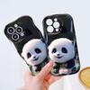 Cute Cartoon Pattern Cream Texture Casing Wavy Edge Soft Silicone Cover Phone Case for Samsung