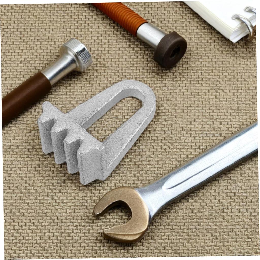 HEALEEP Flywheel Fixture Flywheel Retainer Flywheel Lock Flywheel Swivel Tool Flywheel Holder Tool Engine Flywheel Tool Silver Metal