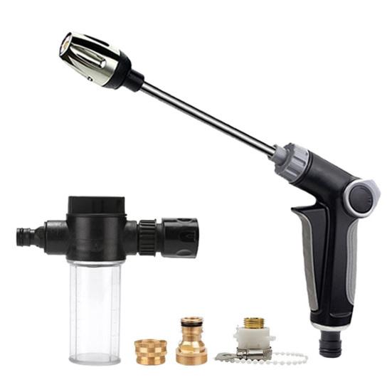 Garden Hose Nozzle Adjustable Spray High Pressure Hose Nozzle Heavy Duty Jet Nozzle Mist Sprayer for Cleaning Car Pet Yard Lawn Use