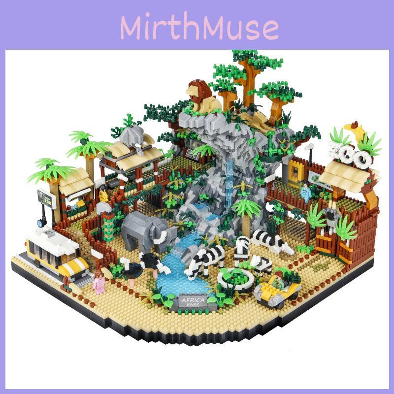 Desert Scene Zoo Assembly Building Block Model Ornament For Children Gift