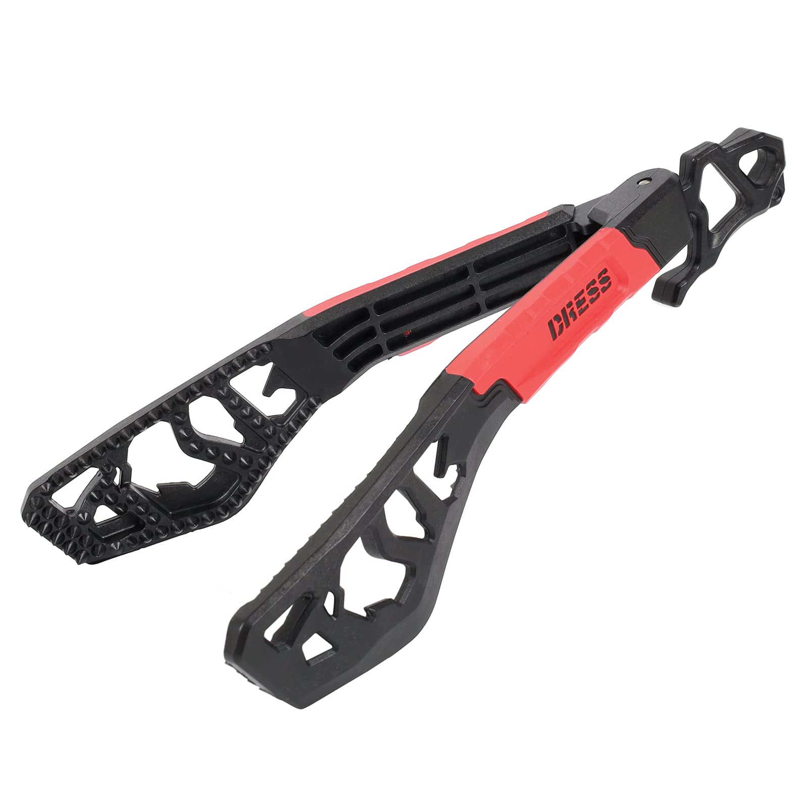 

DRESS DinoGrip EVO Black Red Fish Grip Fish Holding Ultra Lightweight One Size Fits All + Pliers, 70g,