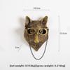 Ancient Bronze-colored Animal Pendant for Indoor Home Decoration, Bedroom, Living Room Fireplace Resin Craft Wall Hanging Stand