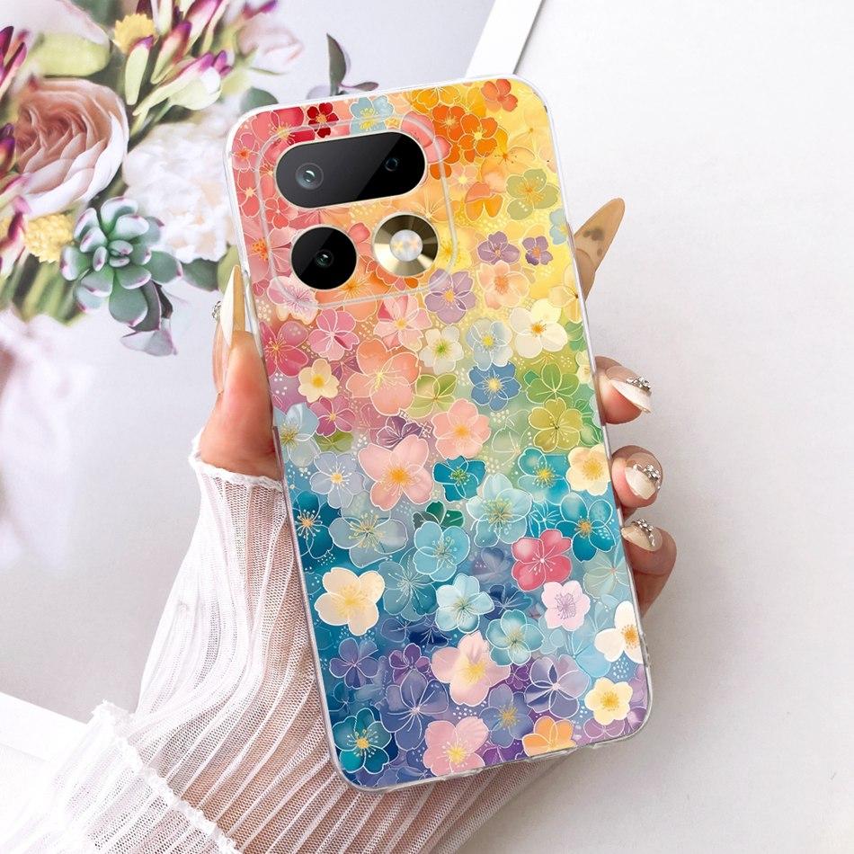 For Realme 16 Pro+ 16Pro Cute Flower Butterfly Cat Painted Case For Realme 16 Pro Plus 5G Soft Silicone TPU Phone Cases