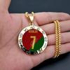 Fashion World Cup Ronaldo No. 7 Jersey Theme Pendant Fashion Commuter Pendant Necklace