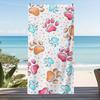 Cartoon Paw Pattern Beach Towel Large Beach Towel Lightweight Blanket For Beach Travel Swimming Picnic Camping