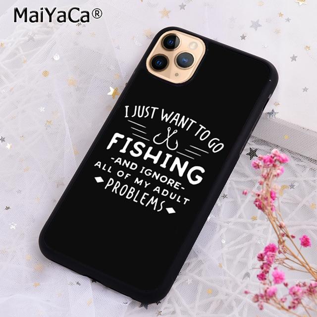 Angling Go Fishing Quotes Phone Case For iPhone 17 Air 16 pro max 15 14 plus 12 13 Shell Cover coque