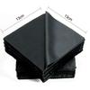 20PCS Black Microfiber Cleaning Cloths - 13x13cm Lens Wipes for Cycling Sunglasses & Eyewear