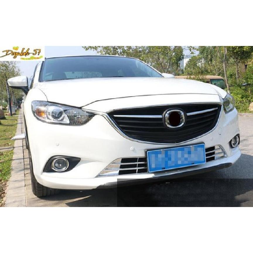 Chrome Front Head Fog Light Lamp Molding Cover Trim For Mazda 6 Atenza 2014 2015