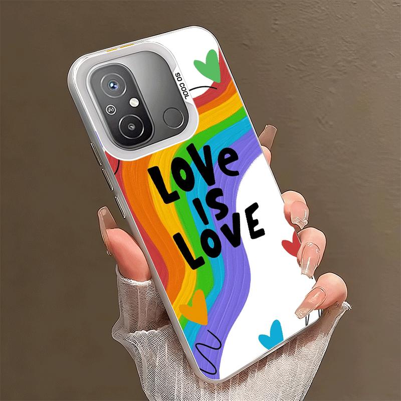 LGBT Rainbow Love Is Love Soft Phone Case for Xiaomi Redmi 15C 15 14C 13C 12C Poco X5 X6 X7 Pro X3 F8 F7 Ultra M8 13 12 Cover Ba