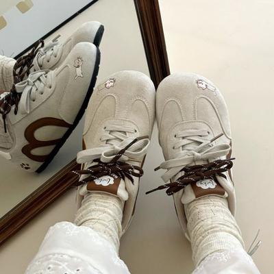 Ins rote deutsche Trainingsschuhe Herbst neue Sportschuhe Nische Retro Freizeit Board Schuhe
