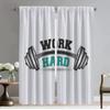 Gym Halloween Decoration Curtains for Living Room Curtain Tulle for Bedroom Home Interior Curtains 2 Pieces Partition Shades