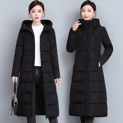 Daunenbaumwolle Winter Damen lange baumwollgepolsterte Jacke, winddichte und warme Damen-Baumwolljacke für neue Mütter
