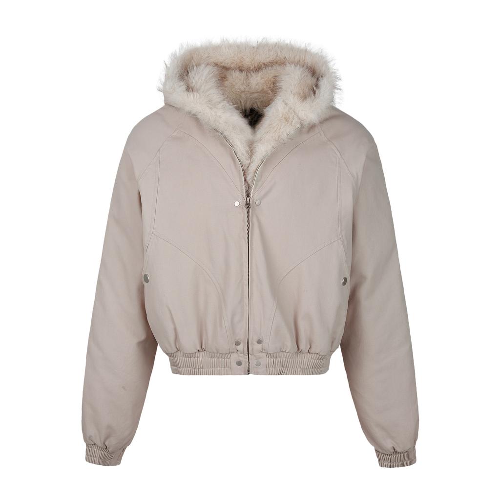 Men's Winter Retro Short Warm Jacket Youth Solid Color Daily Jacket