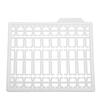 30Pcs Bait Stoppers Plastic Grid Type Strong Fish Hair Stopper for Carp Boat Lake River White