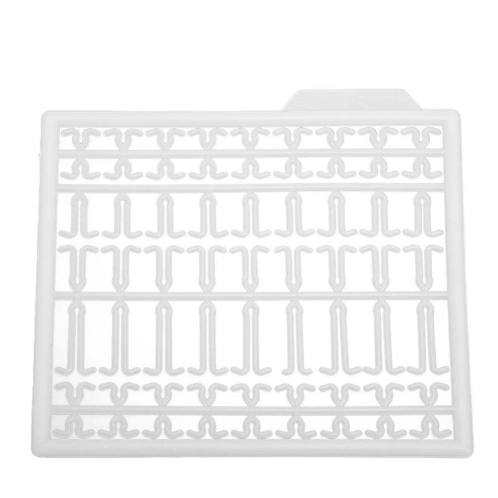 30Pcs Bait Stoppers Plastic Grid Type Strong Fish Hair Stopper for Carp Boat Lake River White