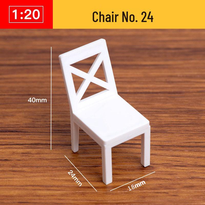 1:20 Scale 3D Miniature Architectural Model: Floor Plan Scene with ABS Furniture