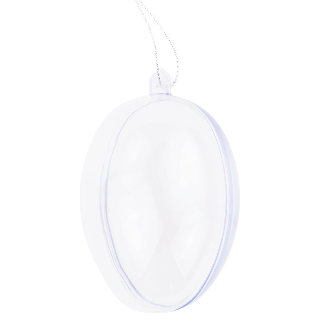 TG35239 Acrylic Egg, Plastic Egg 10cm, for Decorating, Easter Decorations