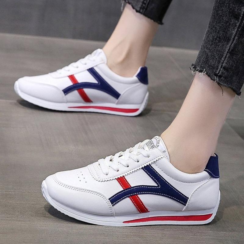 Foreign trade white shoes wholesale 2025 new round head color matching flat baseplate shoes student sports and leisure Forrest Gump women's shoes