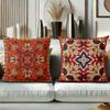 Oriental Patterned Throw Pillows For Home Decor Polyester Pillowcase, Sofa Decorative Cushion Cov Headboard Pillow