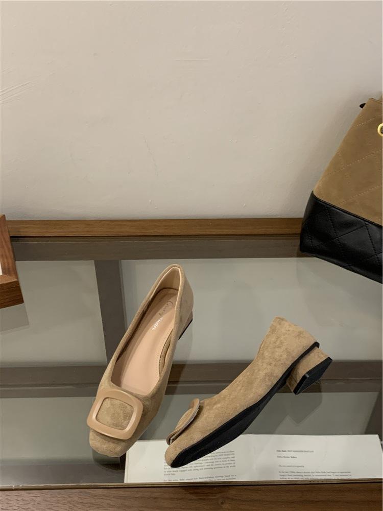 2025 Autumn New Single Shoes Thick Heel Mary Jane Single Shoes Women Ol Commuting