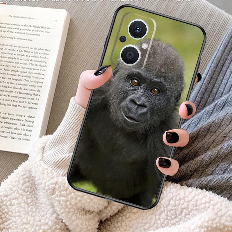 Monkey Gorilla Ape Baby Case For OPPO Reno 12 F 13 13F 11F 8T 7 8 10 Pro OPPO Find X8 Pro X6 X3 X5 Lite Cover Fundas
