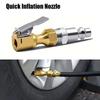 Quick Connect Tire Pump Nozzle Brass Construction Air Pump Nozzle Quick Connector  Auto Parts