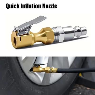 Schnellverschluss-Reifenpumpenventil Messingkonstruktion Luftpumpenventil Schnellkupplung Autoteile