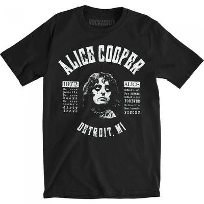 Alice Cooper Unisex Erwachsene SchoolÂ´s Out Songtext Baumwoll-T-Shirt