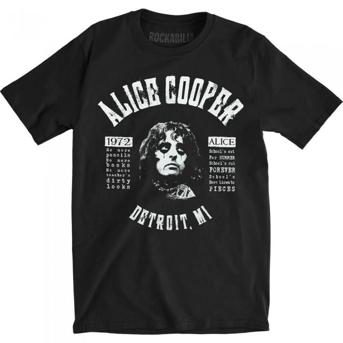 Alice Cooper Unisex Adult SchoolÂ´s Out Song Lyrics Cotton T-Shirt