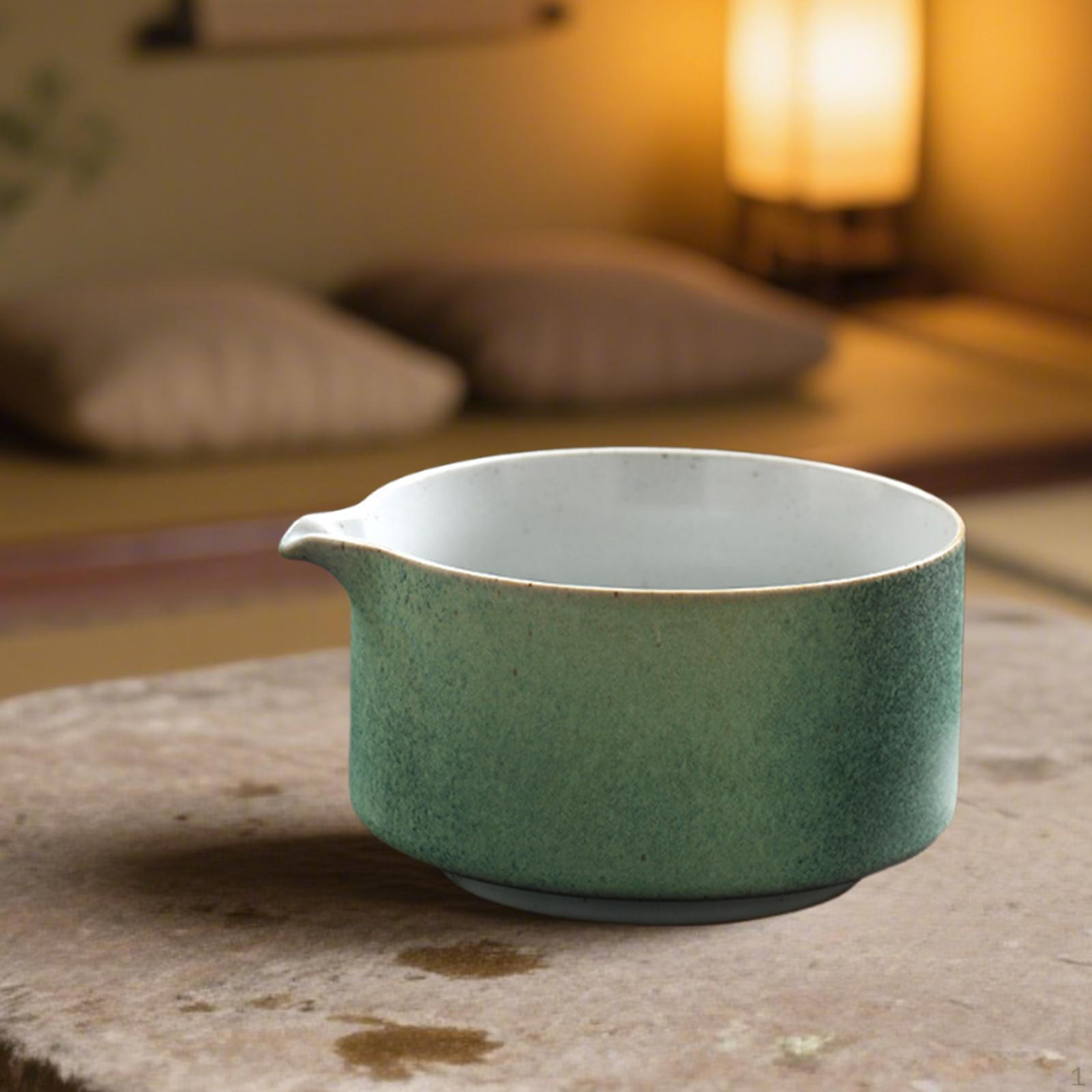 

Ceramic Bowl Handmade Traditional Porcelain Tea Mixing for Japanese Matcha Preparation
