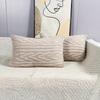 Boho Soft and Cozy Plush Faux Wool Velvet 30x50/45x45CM Cream White Throw Pillow Cover for Bedroom and Living Room Decor Cushion