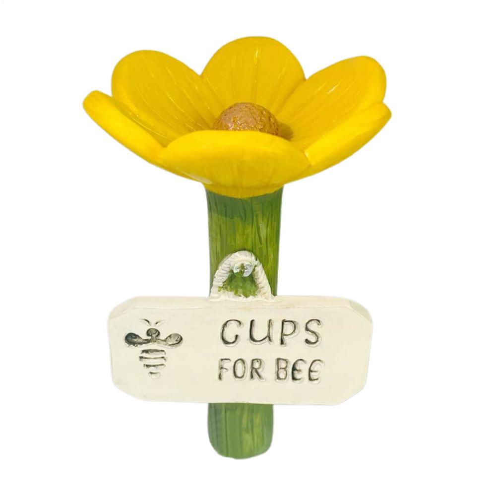 Bee Watering Cup Bee Watering Station Garden Outdoor Butterfly Feeder Insect Watering Bee Ladder Outdoor Yard Decoration