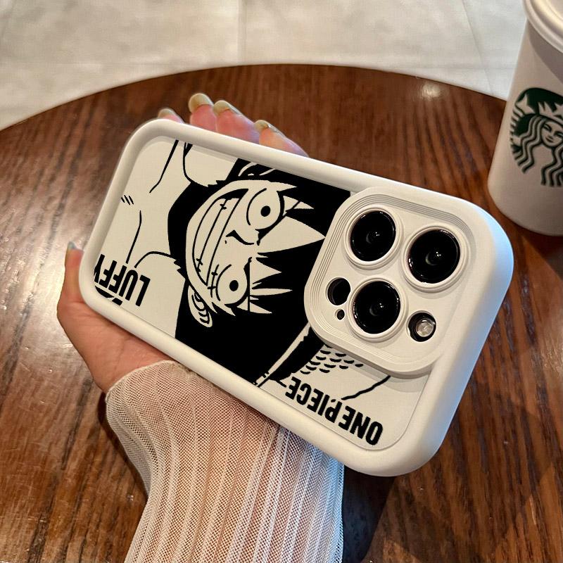 Luffy Ace Sabo Manga Ones P-PIECE Soft Case For iPhone 17 11 15 16 13 Pro Max 14 Plus 12 16 Pro 16E 17AIR Shockproof Phone Cover