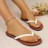 Summer clip flat bottom non casual soft bottom comfortable slippers