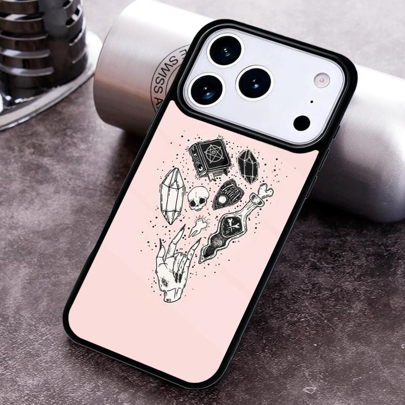 Witchcraft Occult Pentagram Phone Case For iPhone 17,16e,15,14,13,12,11,Mini,Pro,MAX soft Silicone Cover