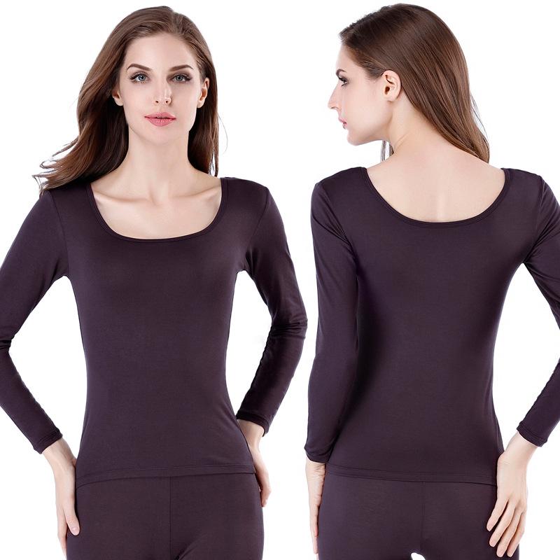 Women's Autumn Cotton Slim Fit Base Layer Set - Top and Pants
