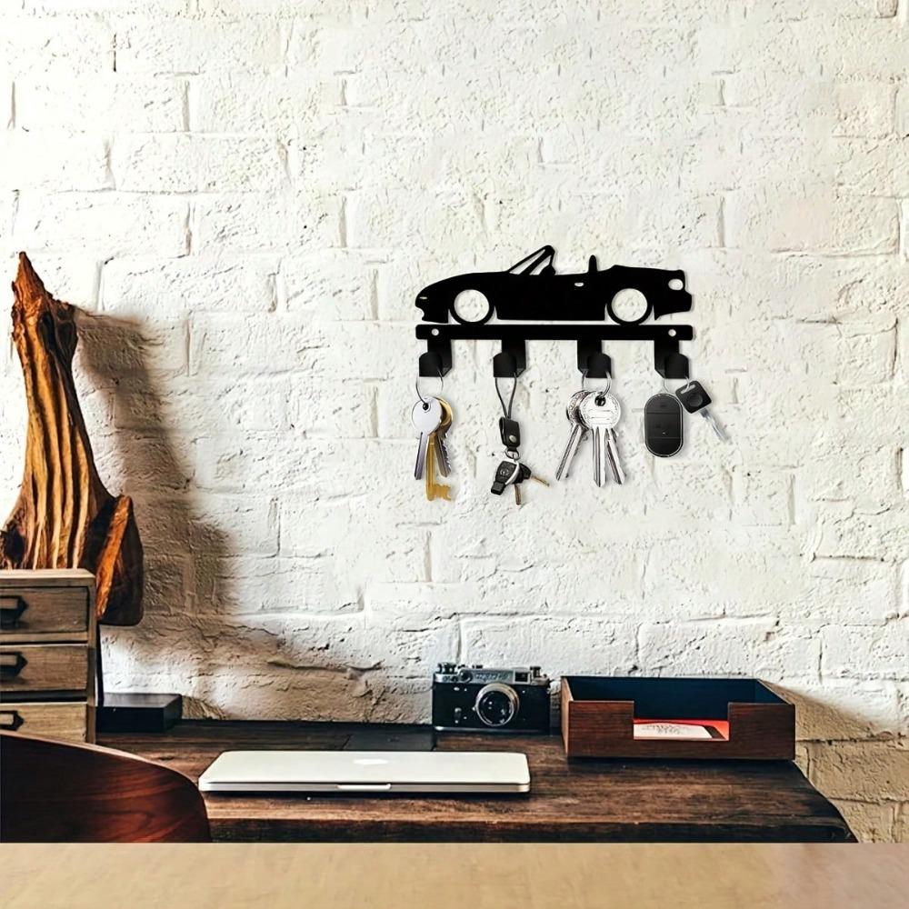Vintage Metal Car Key Hook for Wall Door Kitchen Bathroom Decor