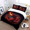 Dragon Flame Decorative Set Soft Comfortable Duvet Cover Bedding Set Included 1*Duvet Cover & 2*Pillowcases gift