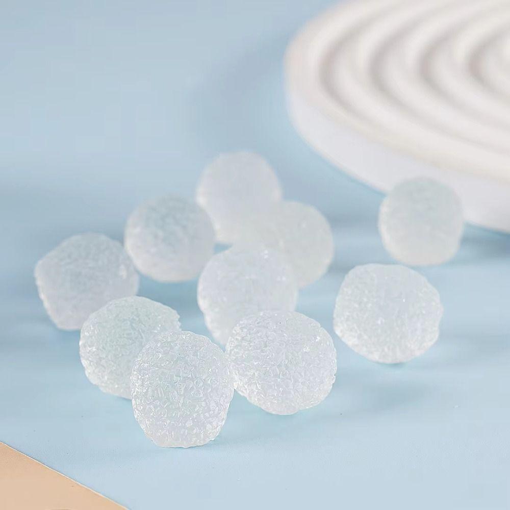 DIY Material Fake Candy Sugar Bead Simulated Noise Filler Balls Candy Resin Beads Craft Supplies
