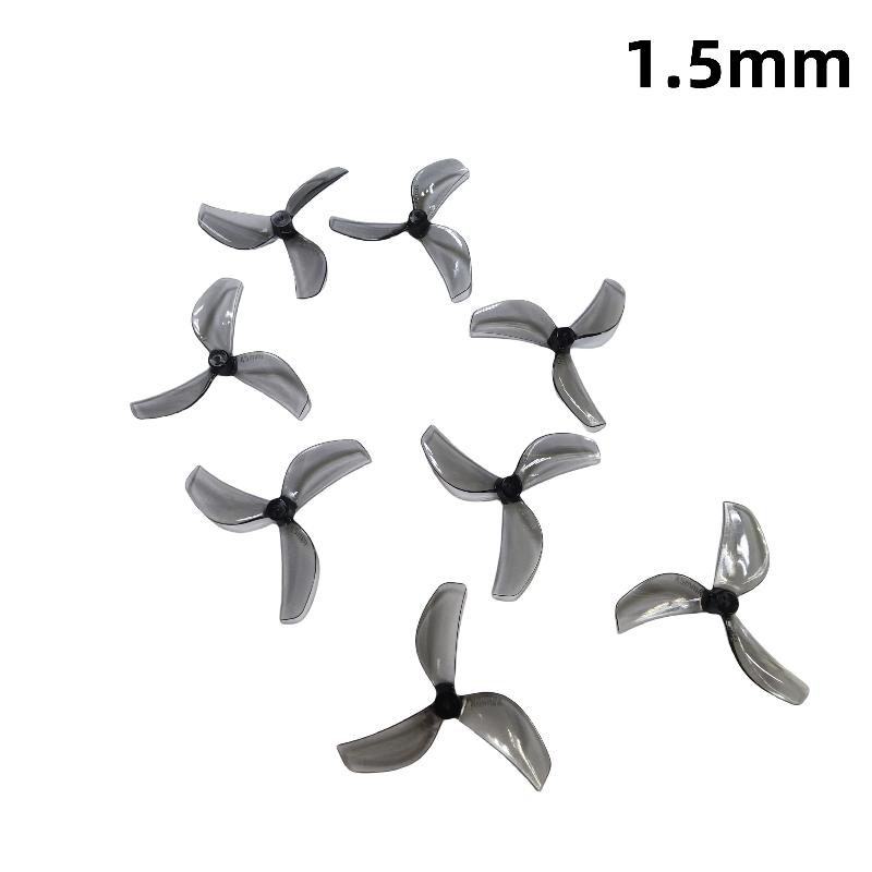8Pcs Diy Accessories For Rc Fpv Racing Freestyle 1.8Inch Cinewhoop Toothpick Drones 45Mm 3-Blade Pc Propeller 1Mm 1.5Mm