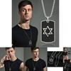 Stylish Titanium Steel Hip Hop Necklace With Geometric Pendant For Trendy Men And Women