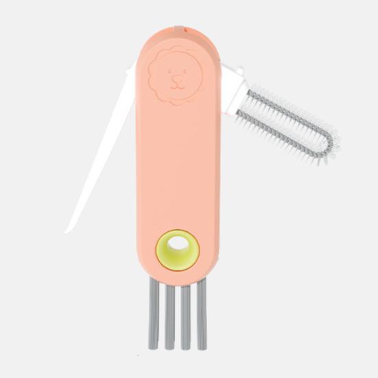 In 1 Tassen Deckel Reinigungsbürste Cartoon Löwen Design Doppelseitig