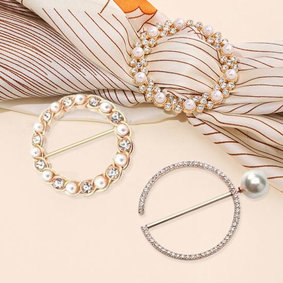 

4 шт. зажим для кольца рубашки, женские зажимы для галстука и шарфа с искусственным жемчугом и стразами, пряжка на талии, зажим для затягивания одежды для платья, кардигана, шали 4A