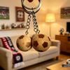 Wooden Soccer Keychain With Creative Design For Gift And Party Favors