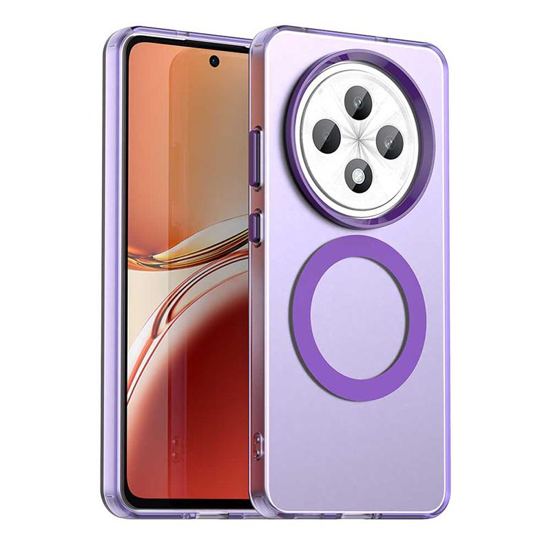 For OPPO Reno 12F Candy Color For Magsafe Wireless Charge Magnetic Case For OPPO Reno 12F Shockproof Soft Cover Funda