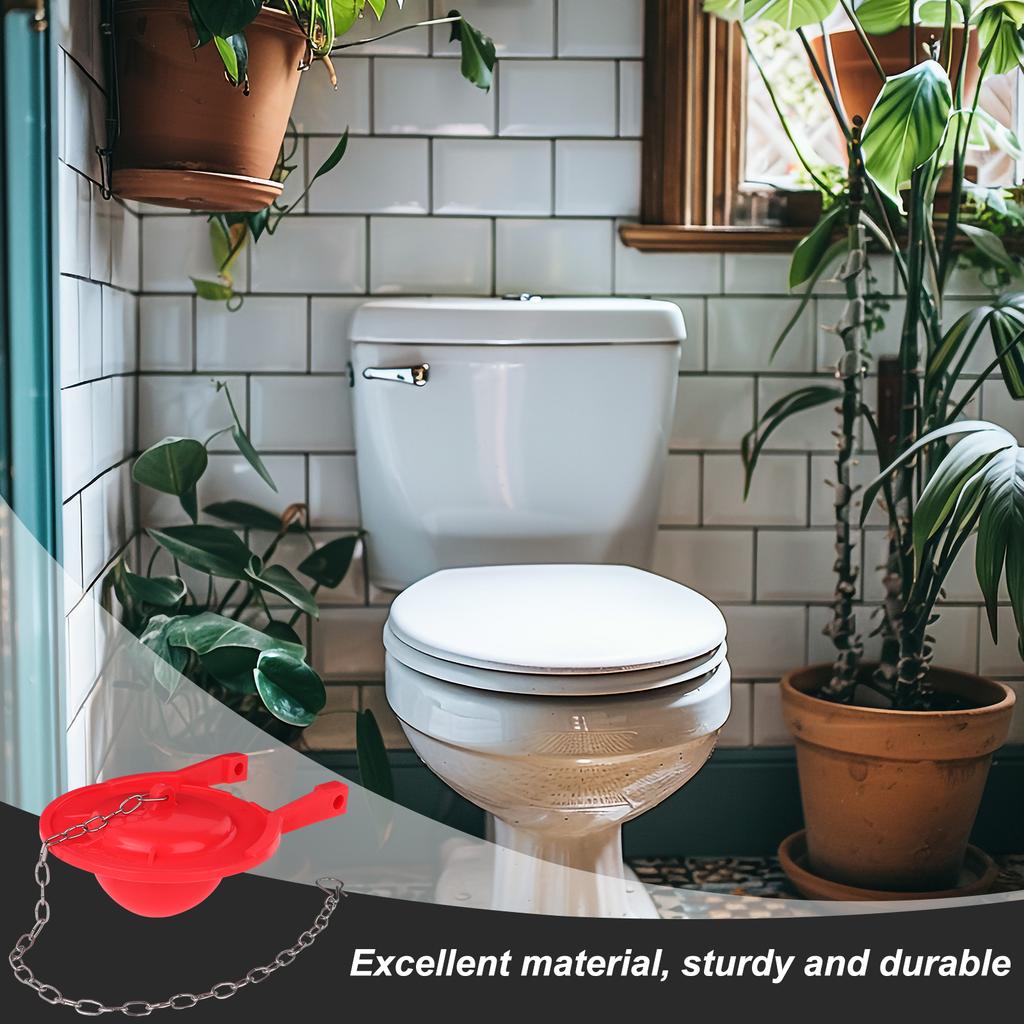 2 Pcs Toilet Flapper 3 Inch High Premium Toilet Flapper Replacement Universal Toilets Tank Water Saving Rubber Flush Valve Flapp