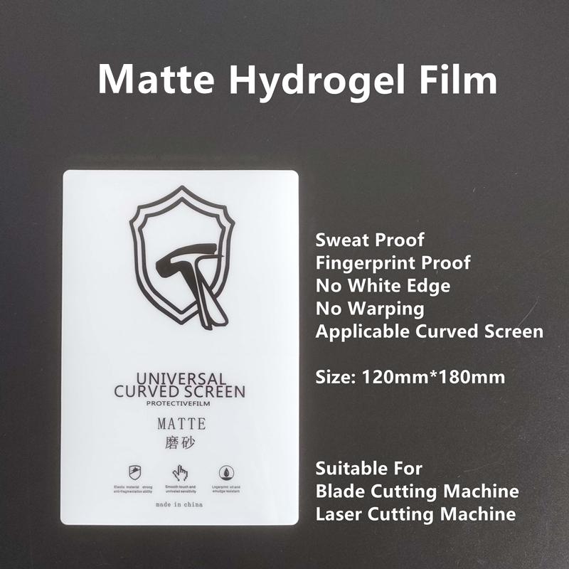 50pcs TPU Flexible Hydrogel Film Mechanic Sheet Curved Screen Protector HD Blue Matte Privacy For Any Cutting Machine Plottter