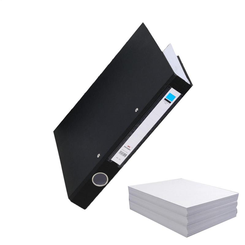 2 Hole A4 Ring Binder File Folder Document Storage Thickened Large-capacity A4 File Folders Display Book for Home School Office