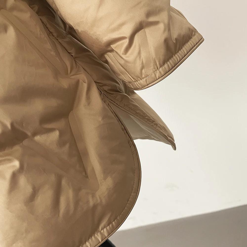 OFTBUY Осень-зима средней длины легкие пуховые пальто женские с воротником-стойкой — фото 10